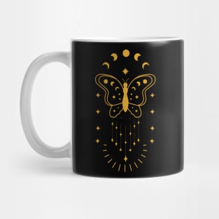 Butterfly Grunge Fairycore Aesthetic Luna Moth Mushrooms Mug